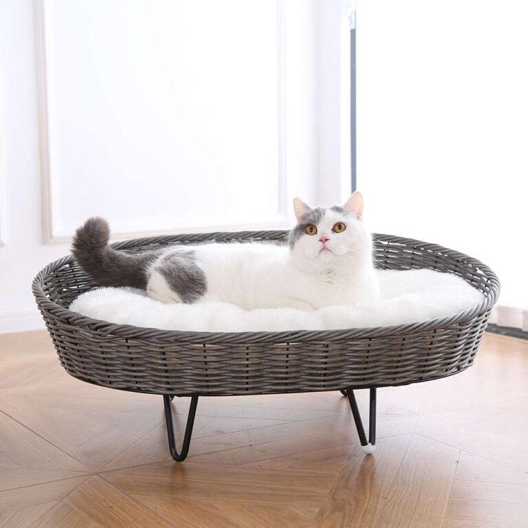 OHANA Elevated Round Ratten Pet bed OHANA PET FURNITURE